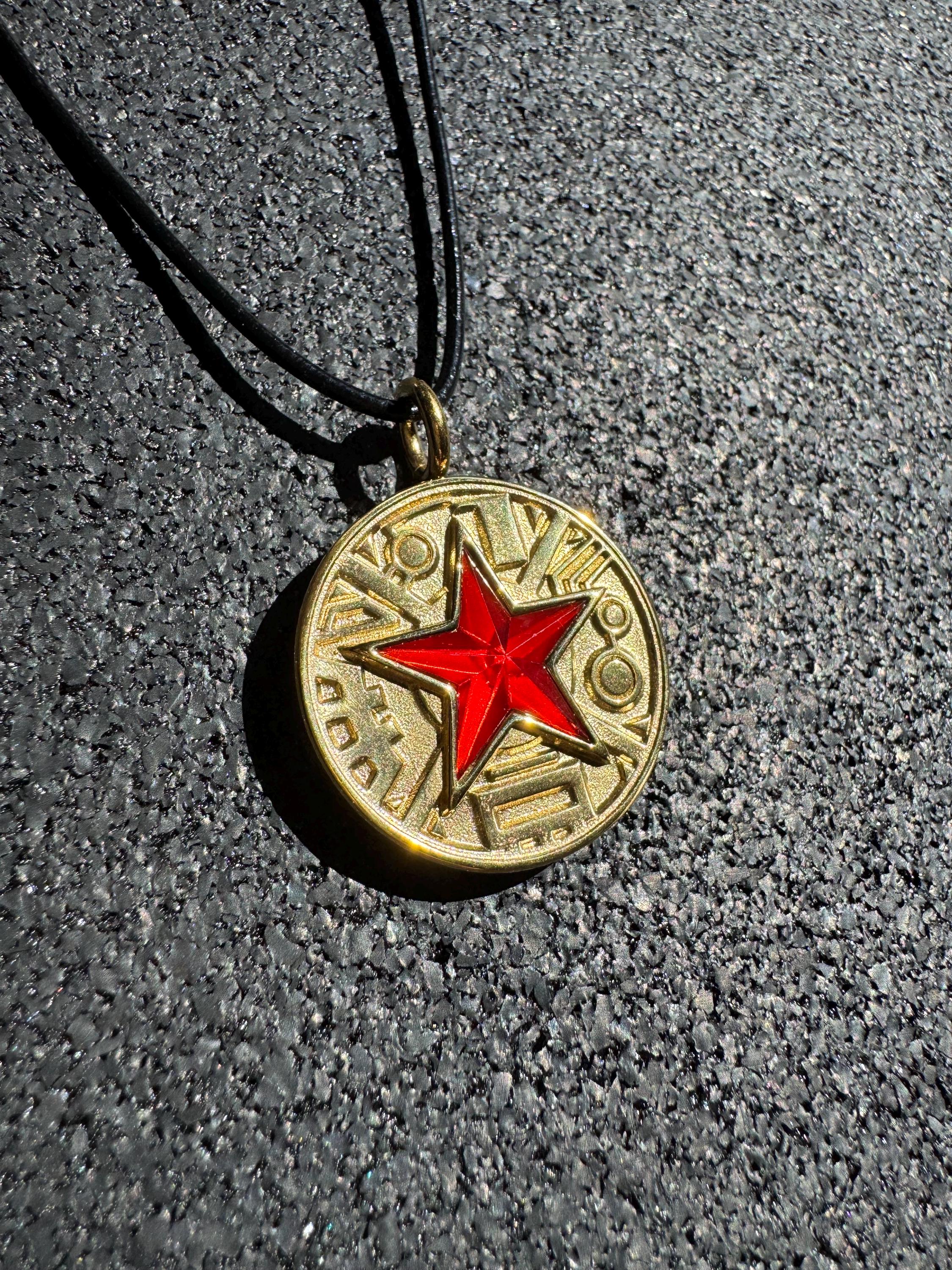 METAL Zeo and Turbo Double-sided Coin Necklace Gift Tommy's