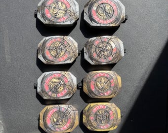 BUSTED “handheld” power prop buckle Super Sentai Dino Rangers buckler resin