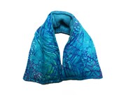 Cozy Neck and Shoulder Hot Cold Pack, Lavender and Flaxseed, Cotton, Fleece Microwave or Freeze