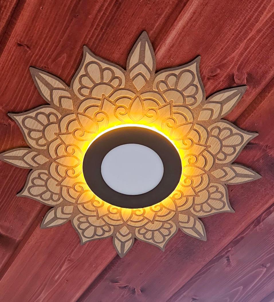 4 Inch Recessed Pot Light Decorative Trim - Mandala Trim