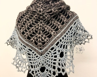 Patrón de crochet - Chal Roble de la vida - Chal triangular de crochet - Patrón PDF