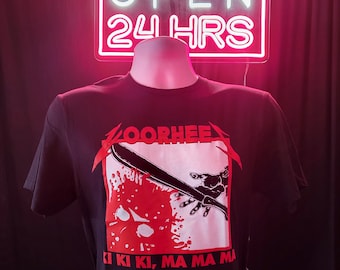 Camiseta "Sexta-Feira 13 Metallica mashup Jason Voorhees Kill 'Em All"