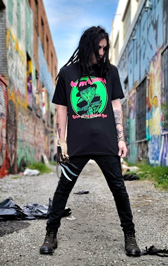 Freddy Krueger Marilyn Manson Smells Like Children T-shirt A