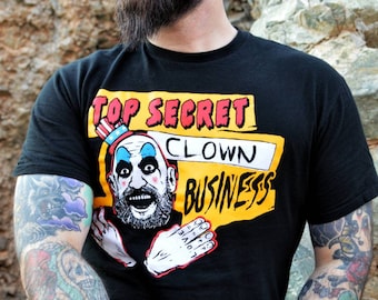 Camiseta Captain Spaulding Top Secret Clown Business Misfits