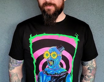 Art clown black light T-shirt