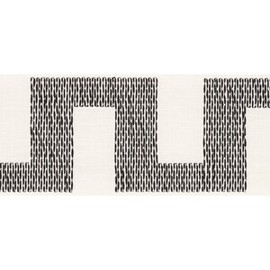 May include: Black and white geometric pattern on a white background. The pattern is made up of vertical lines that form a series of squares and rectangles.