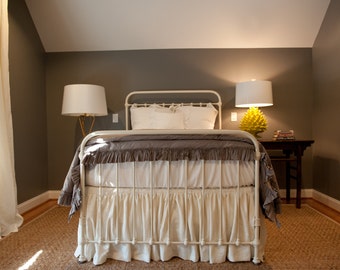 Custom Pleated drapery panels / Guest Bedroom