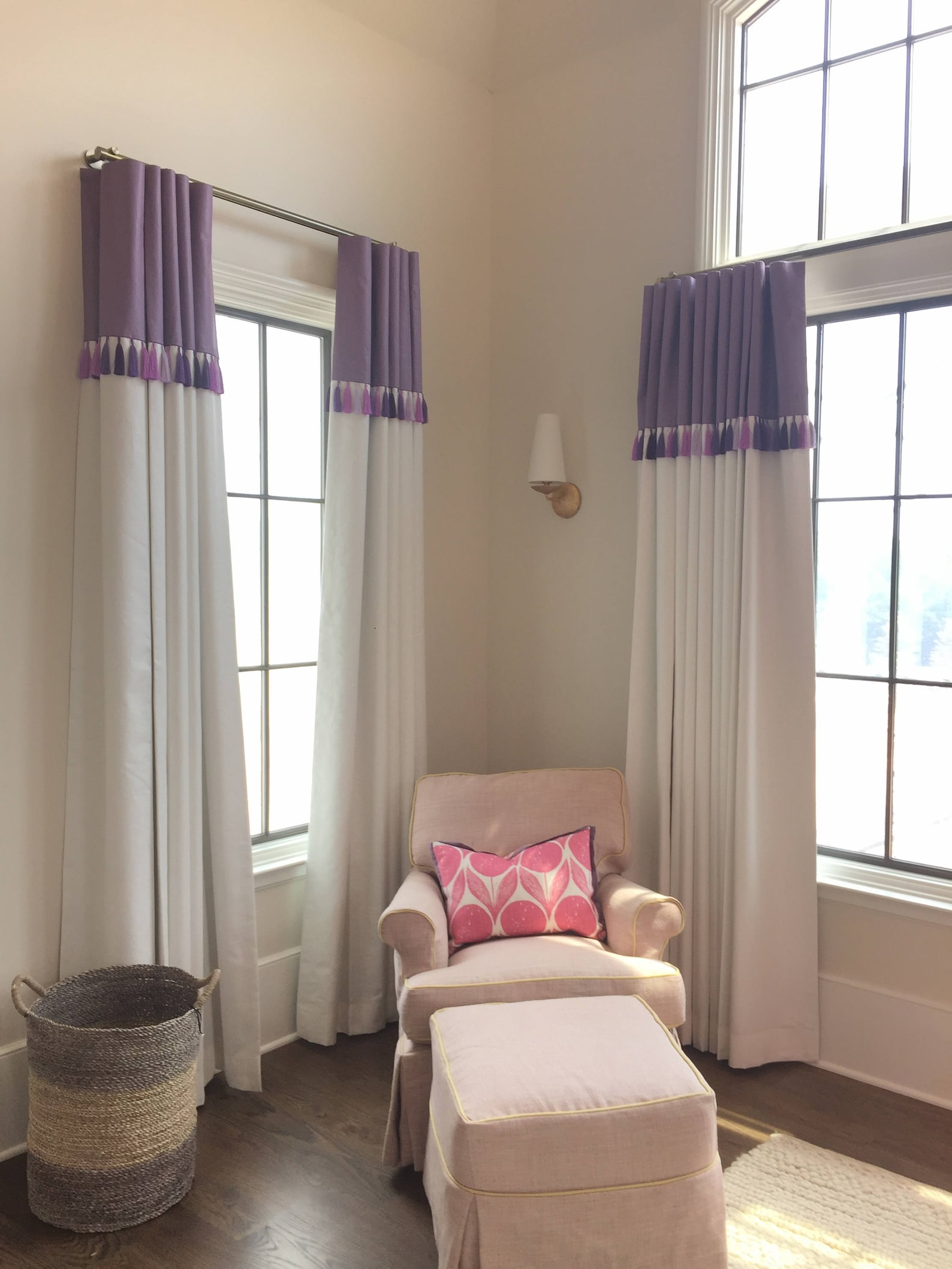 Custom Drapery Panels With Trim Recently Featured in Atlanta Etsy
