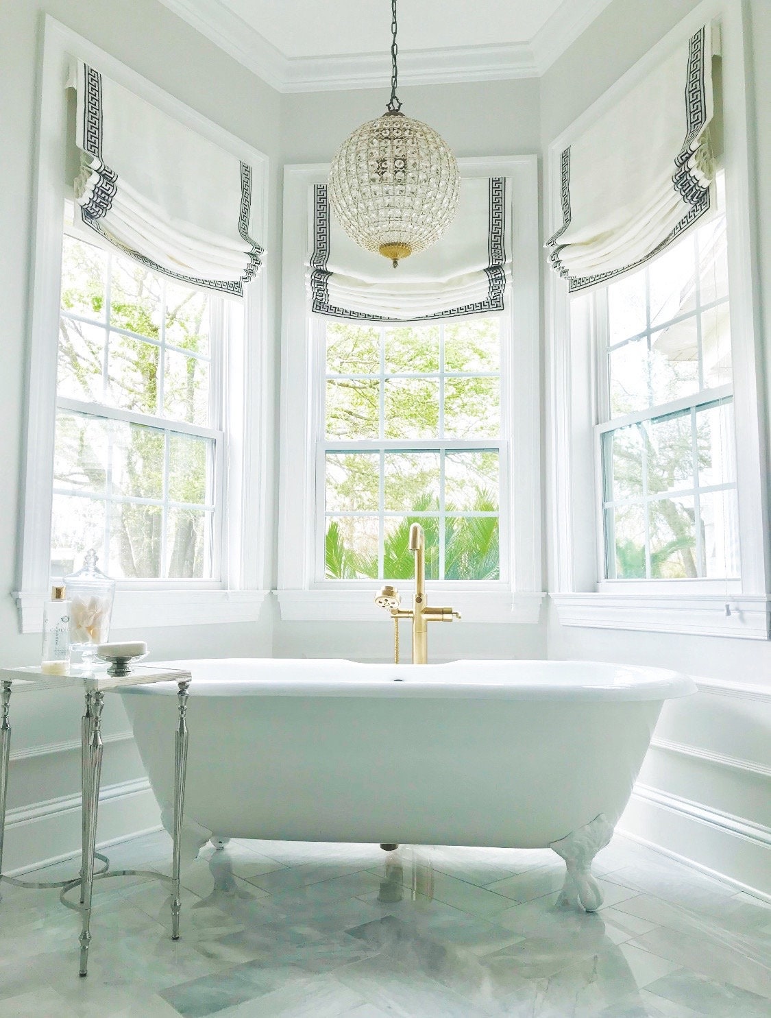Roman shades for bathroom discount
