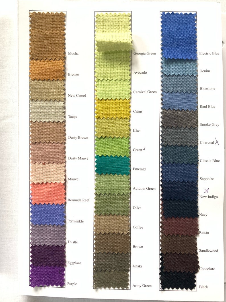 European 100% Solid Linen - Etsy