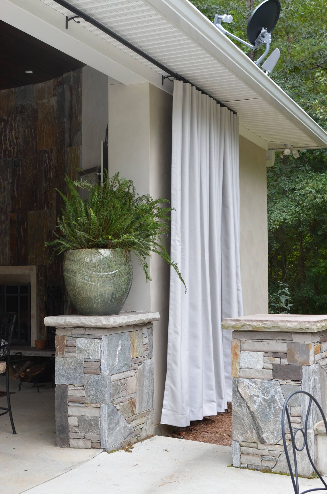 Outdoor Pleated drapery panels made to order Etsy