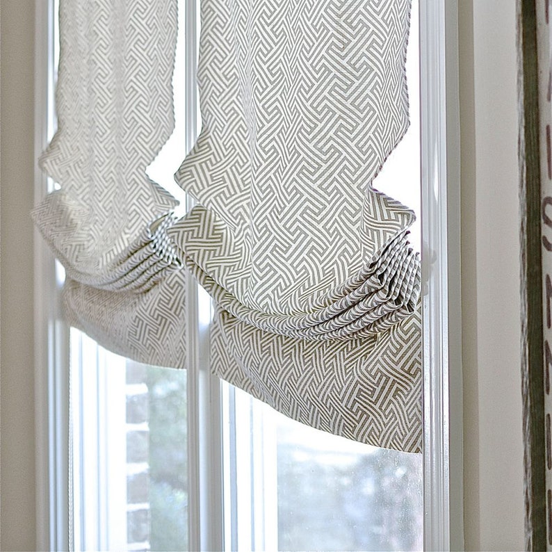Semi Relaxed Roman Shade