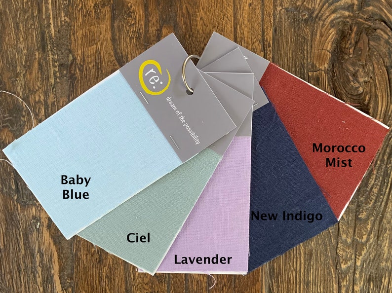 Large Linen Fabric Samples Etsy