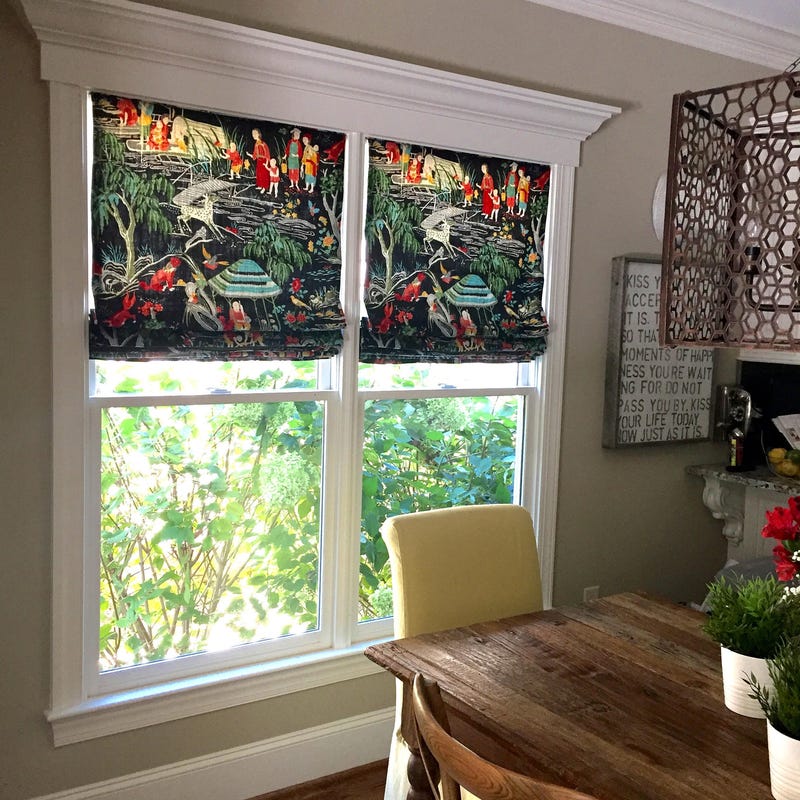 Custom Roman Shades - Etsy
