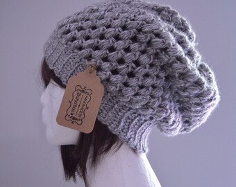 Puff slouchy beanie