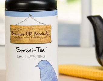 Organic herbal tea, SERENI-TEA, calming tea, loose leaf, organic chamomile tea, lemon balm