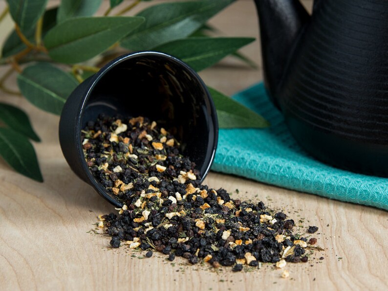 Organic Loose Leaf Tea ELDERBERRY DELIGH herbal tea blend Etsy