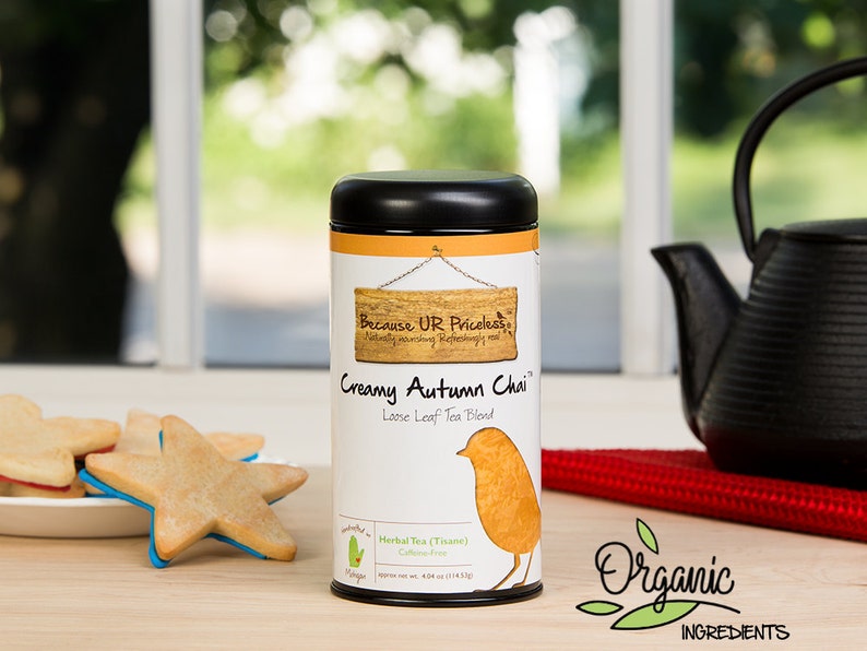 Organic Chai Tea CREAMY AUTUMN CHAI Caffeine Free Loose Etsy