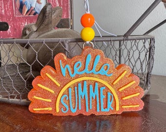 Hello Summer Car Freshie Air Freshener
