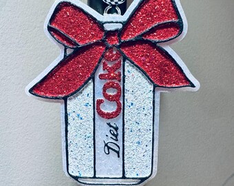 Sparkly Diet Coke Can Car Air Freshener Freshie