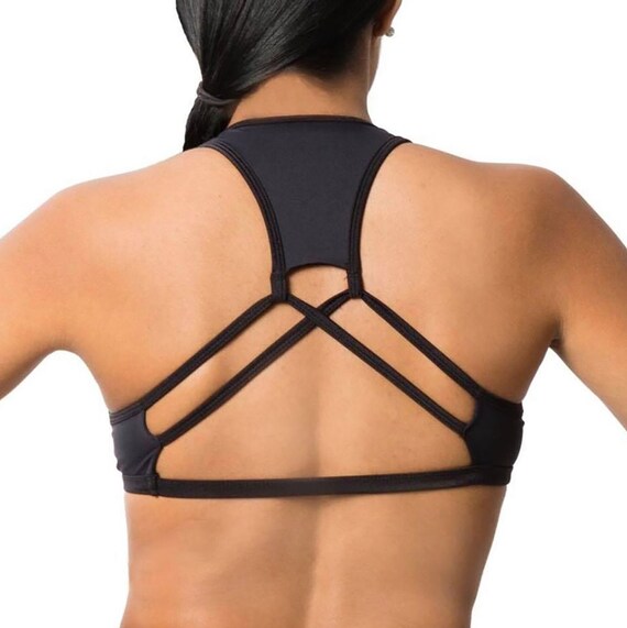 Sexy Top Criss Cross Sports Bra Tops for Women Fitness Brazilian Clothes  for Women Black Halter Top Leblon Women's Clothing Sexy Workout Top 