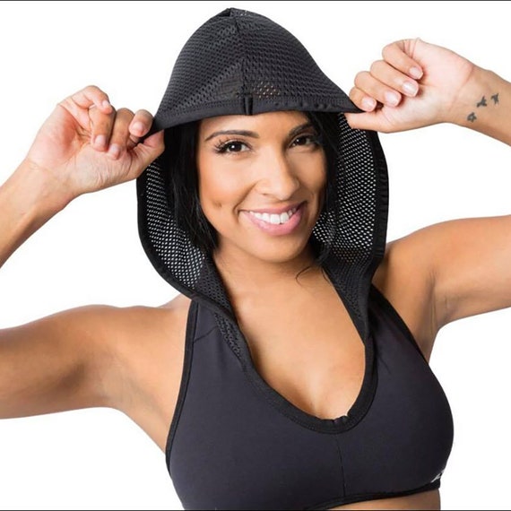 sports bra with hood