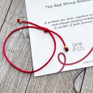 Red Cord Bracelet, Red String Protection Bracelet, Amulet Red String Kabbalah Red Bracelet, Friendship Bracelet, Handmade in USA