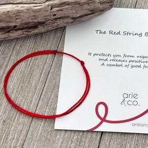 Red String Bracelet, Kabbalah Amulet, Protection Jewelry, Handmade in USA