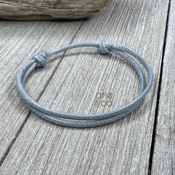 Surfer Bracelet, Waterproof Surfer Cord Bracelet, Friendship Bracelet, Unisex Cord Bracelet, Adjustable Bracelet, Mens Bracelet