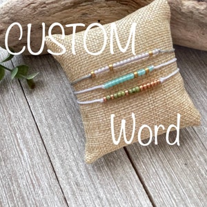 C U S T O M  Morse Code Bracelet, Morse Code, Hidden Message Bracelet, Friendship Bracelet, Morse Code, Your Message