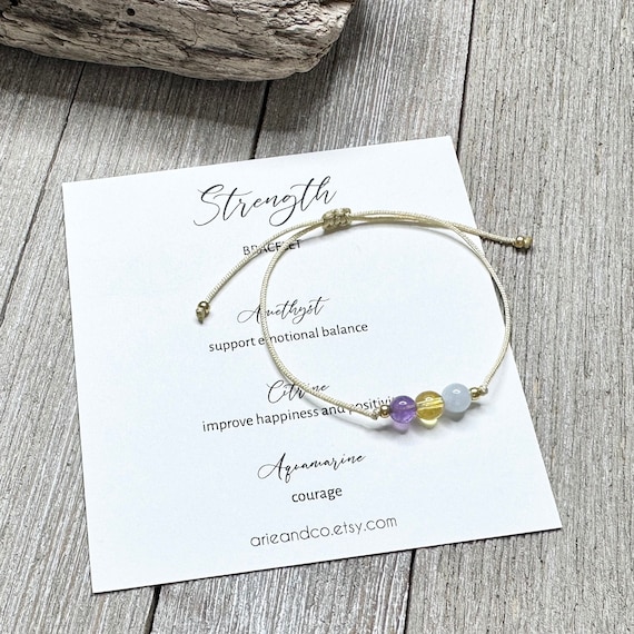 Etsy strength sale bracelet