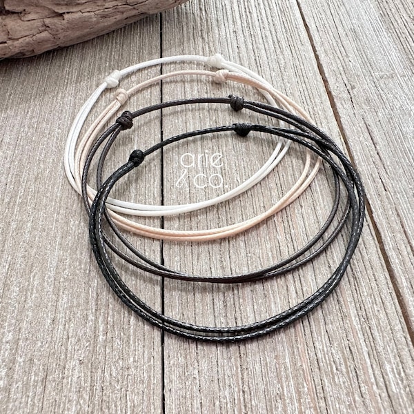 Adjustable Bracelet, Surfer Cord Bracelet, Waterproof Cord Bracelet, Unisex Bracelet, Adjustable Minimalist Bracelet, Mens Bracelet