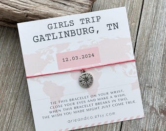 Girls Weekend Wish Bracelet, Girls Trip, Girls Weekend Gift, Girls Getaway Gift, Wish Bracelet