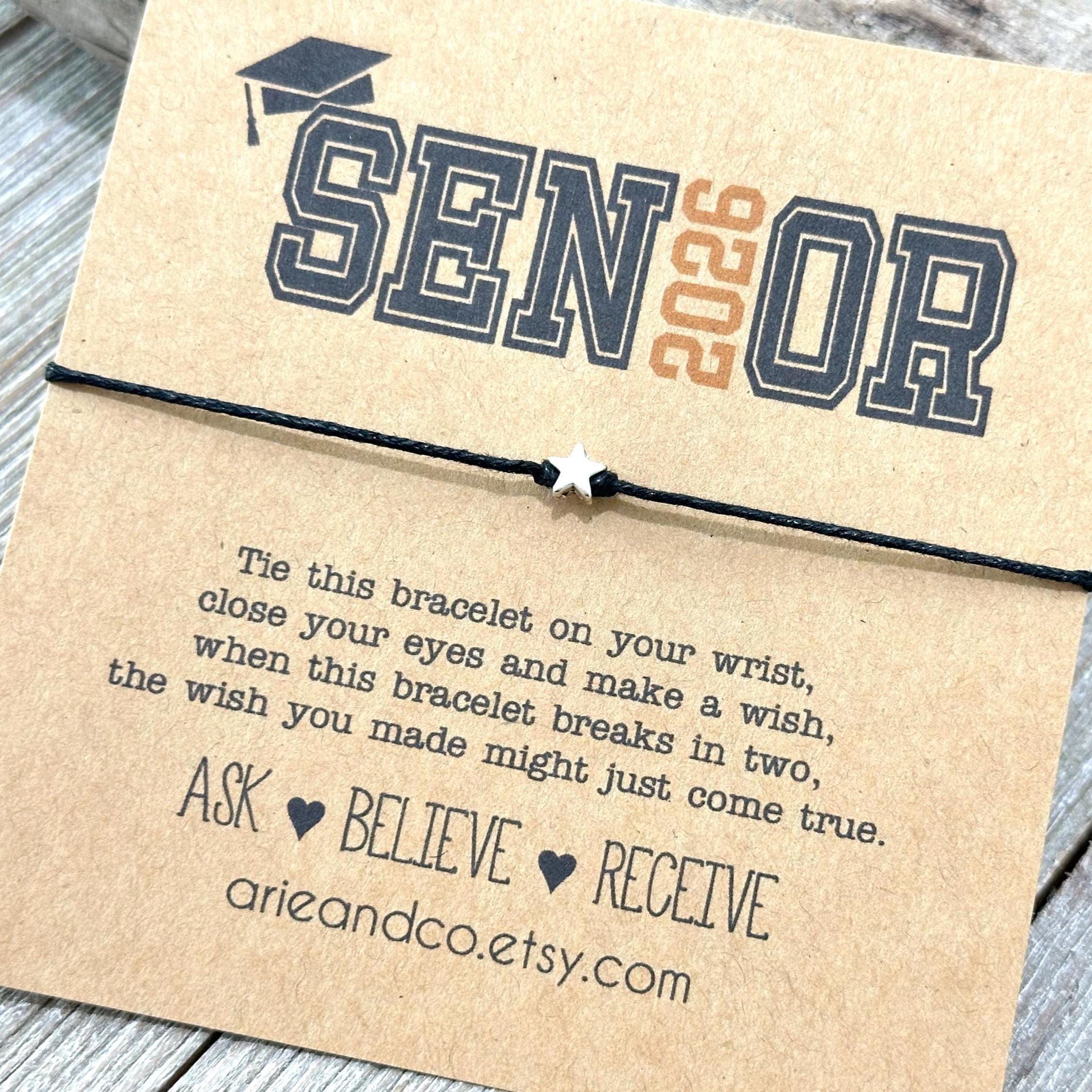 Senior 2026 Wish Bracelet, Graduation Gift, Class of 2025 Gift ...