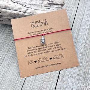 Buddha Wish Bracelet, Buddha Bracelet, Best Friend Bracelet, Friend Gift, Friendship Bracelet, Wish Bracelet,  Arie & Co