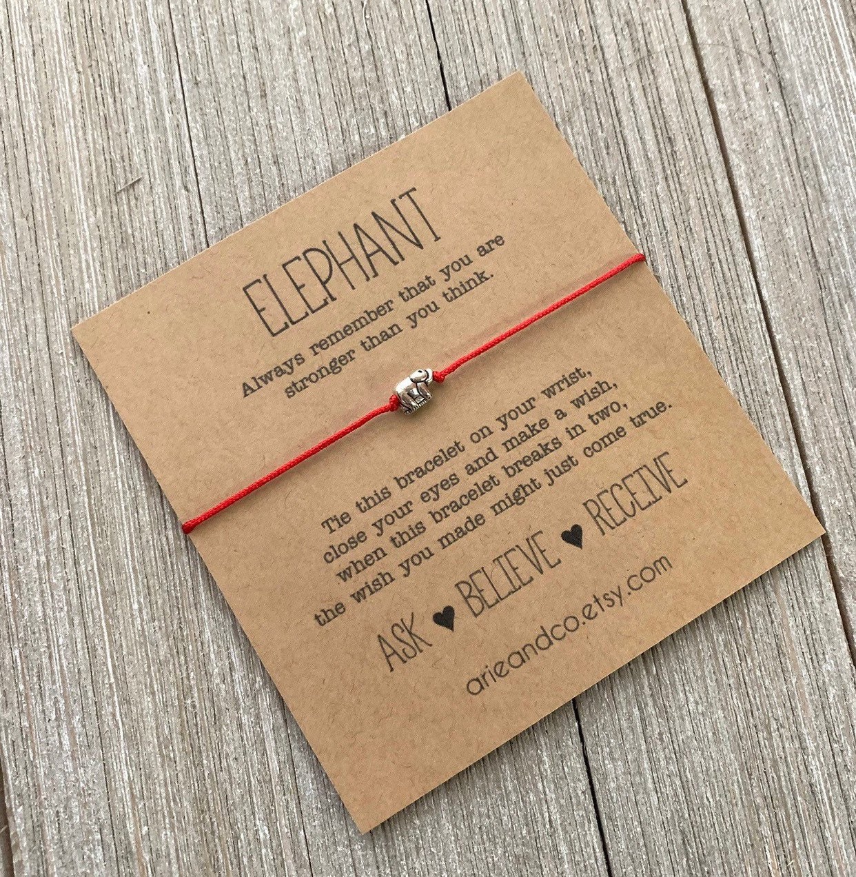 Elephant friendship bracelet sale