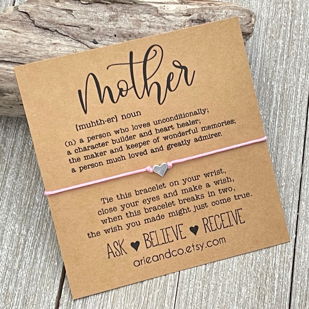 Mother Wish Bracelet, Gift for Mom, Mother's Day Gift, Mom Gift - Etsy
