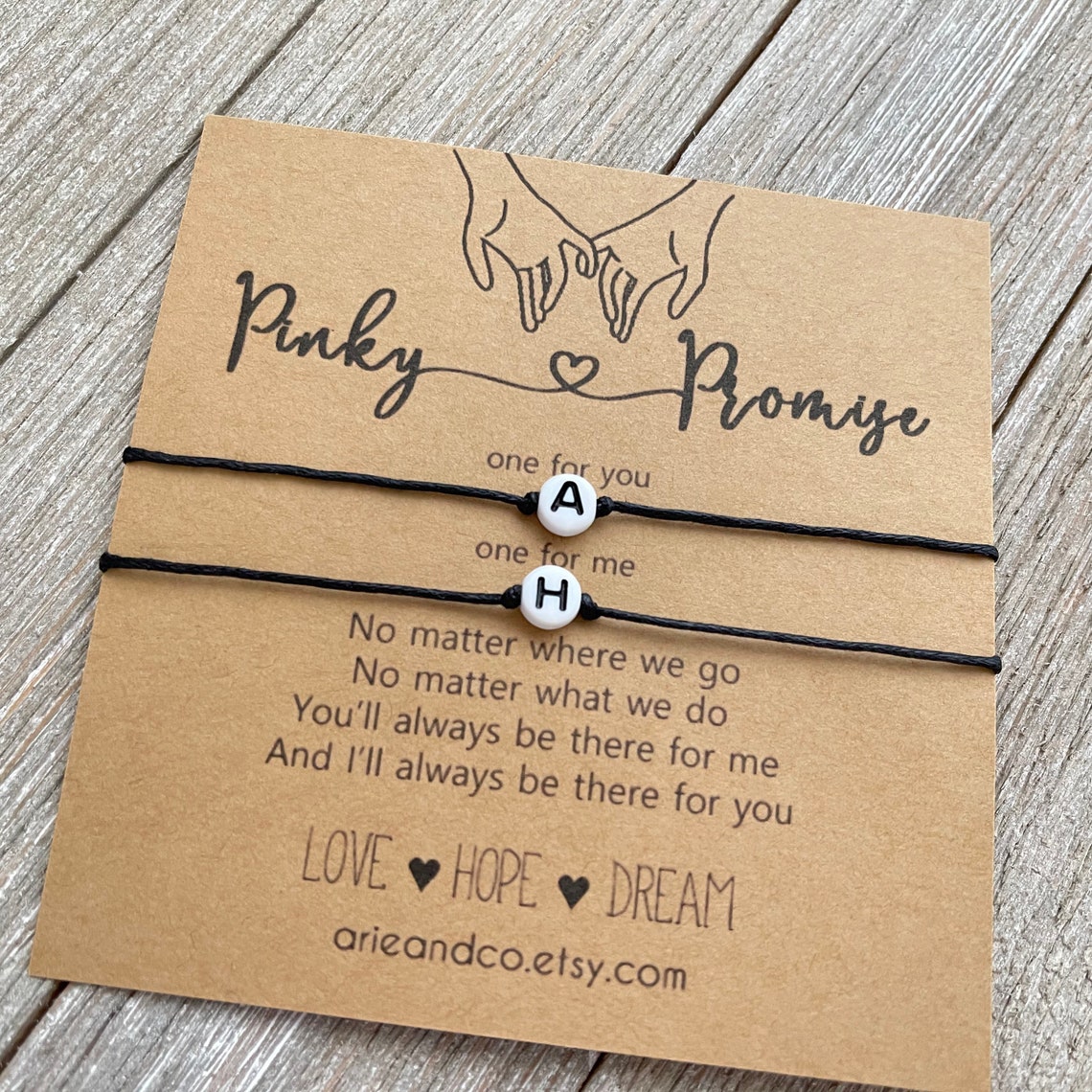 BOCHOI Pinky Promise Bracelets Long Distance BFF Italia