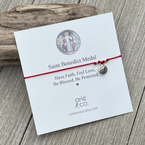 Saint Benedict Red String Protection Bracelet. Protection Red Bracelet
