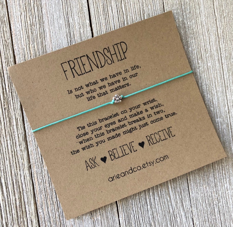 Friendship Bracelet Best Friend Bracelet Daisy Flower Wish Etsy