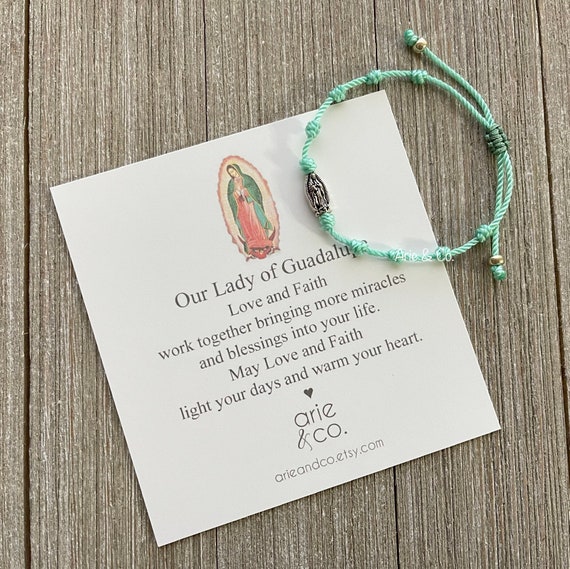 Our Lady of Guadalupe Bracelet Guadalupe Bracelet Faith Etsy