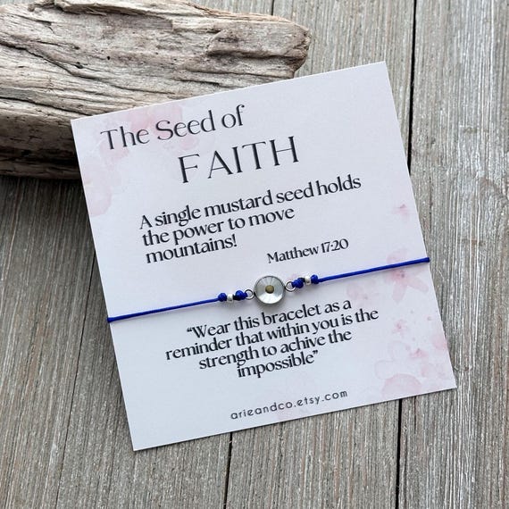 Uloveido Look Up To The Sky Mustard Seed Necklace & Keyring Set For Men (White) - View #10