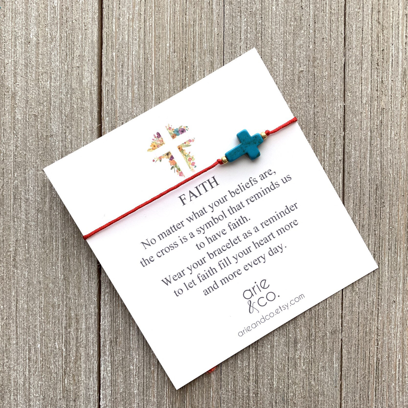 Faith Bracelet Cross Bracelet Cross Friendship Bracelet Etsy