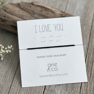 I LOVE YOU Morse Code Bracelet, Morse Code Bracelet, Best Friend Bracelet, Friend Gift, Best Friend Bracelet, Friendship Bracelet, Arie & Co