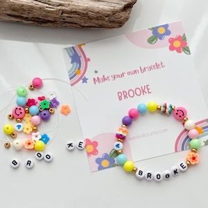 DIY Friendship Name Bracelet Kit | Make Your Own Friendship Bracelets | Birthday Party Favor | Personalized Name Bracelet