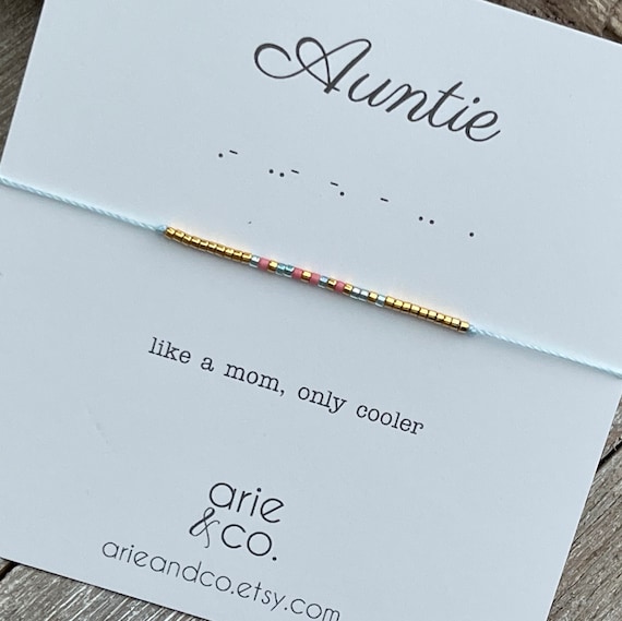 Auntie morse shop code bracelet