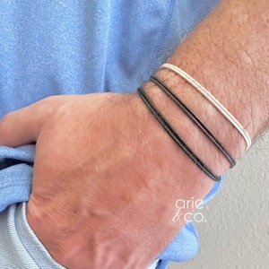 Surfer Cord Bracelet, Waterproof Adjustable Bracelet, String Bracelet, Unisex Cord Bracelet, Adjustable Minimalist Bracelet, Mens Bracelet