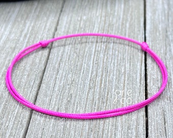 Pulsera de cordón estilo surfista, pulsera ajustable e impermeable, pulsera de hilo, pulsera minimalista ajustable, pulsera unisex.