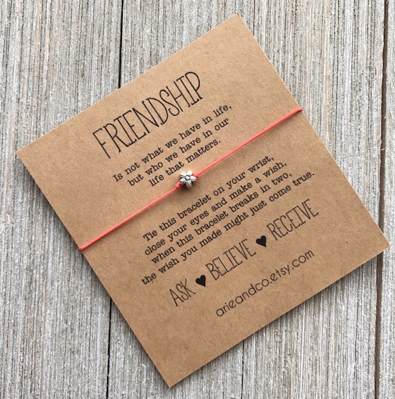 Friend on sale wish bracelet