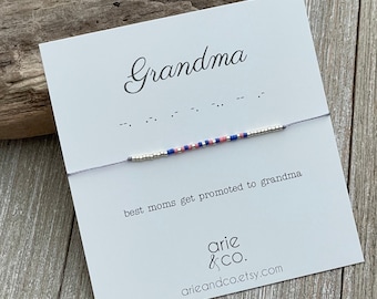 Grandma Morse Code Bracelet: Hidden Message Jewelry Gift